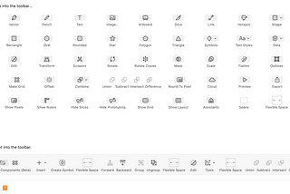 Toolbar Icons in Sketch Beta 70