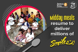 Midday meals resume to deliver millions of smiles