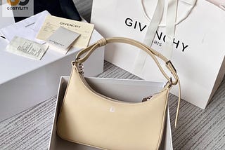 Givenchy Small Moon Cut Out Bag Cream For Women Womens Handbags Shoulder Bags 9.8In25cm Gvc