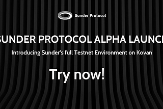Sunder Finance — Alpha Release now live!