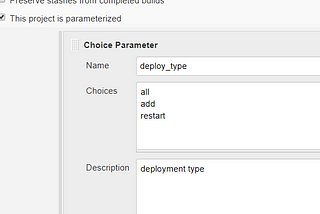 Parameterized jenkins job and conditional stage