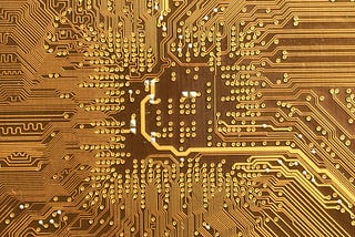 The image of a circuit board