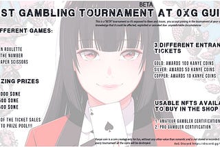 First Gambling Tournament