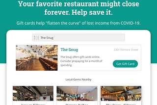 Launching SaveOurFaves—let’s support restaurants with gift cards