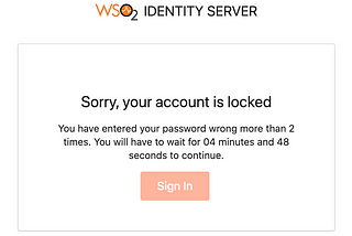 Account Lock Countdown in WSO2 Identity Server