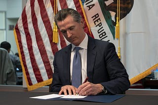 Governor Newsom is signing a bill