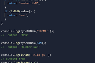 JavaScript Number.isNaN() method