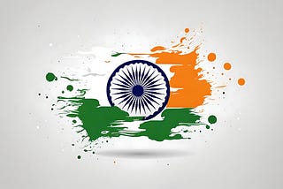 Indian flag small size high quality vector white background by AI Artz