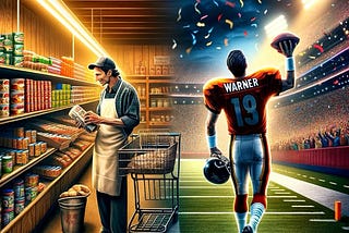 From Stocking Shelves at a Grocery Store to Becoming a Super Bowl MVP champion.