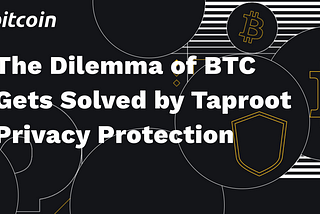 Privacy Protection based on Taproot Improves BTC Ecology