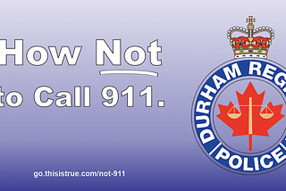 “How Not to Call 911” illustration.