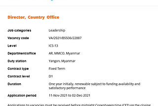 UNOPS Myanmar Country Director