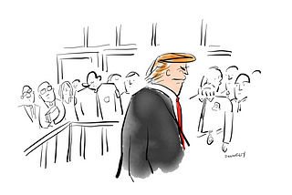 Trump’s Trial In Drawings