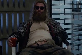 An image of Fat Thor from Marvels’ Avengers: Engame.