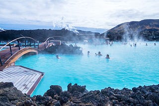 Iceland geothermal springs for swimming — hot water. Renewable Energy. Image compliments of Lonely Planet.