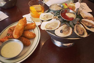 Joe’s Seafood Oyster Happy Hour Special