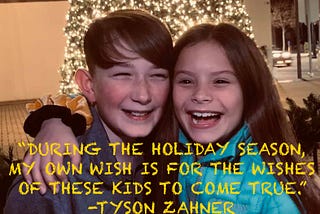 Tyson Zahner: Holiday Wishes Coming True