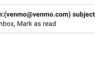 Unsubscribe from Venmo payment emails