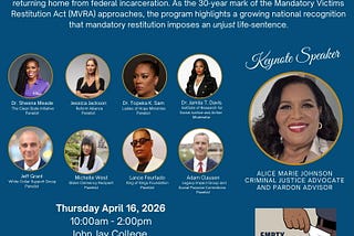 Federally-Impacted Summit John Jay College of Criminal Justice, NYC, Thurs.,