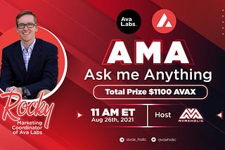 Recap: AMA with Rocky | Avalabs team on Avaxholic Avalanche community