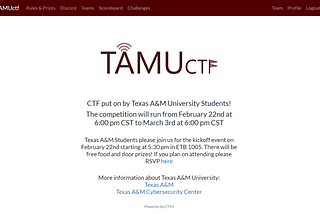 Writeup TAMUctf 2019