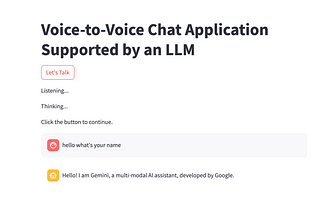 How to Build a Voice-to-Voice Streaming Application with LLM Support: A Step-by-Step Tutorial (Part…