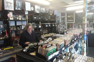 1979–2019 Celebrating 40 years of Canterbury Rock, record shop