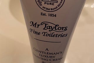 Shaving With Mr. Taylor