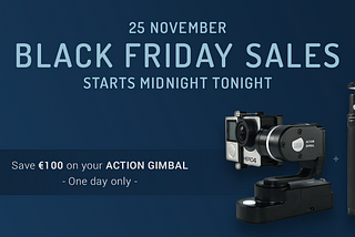 LUUV ACTION GIMBAL Black Friday sale on Amazon Launchpad