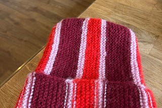 I started knitting 20 days ago