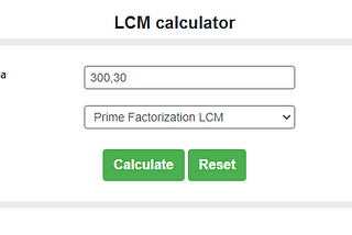 What is Least Common Multiple Calculator?