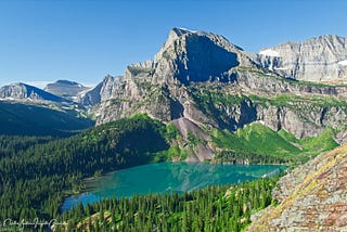 hiking to the Grinnel Glacier and Lakes in Glacier NP