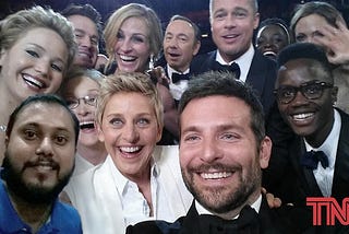 Local Man Thinks He is Hot Shit: Photobombs Celebrity Selfie