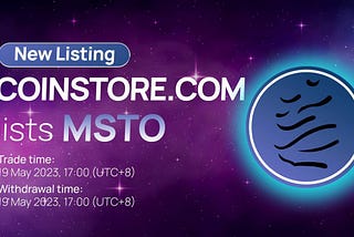 How to Buy MS Token (MSTO) on Coinstore