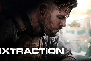 Chris Hemsworth in a poster for “Extraction.”