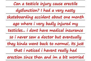 Hey Dr Sue — Can A Testicle Injury Cause Erectile Dysfunction?