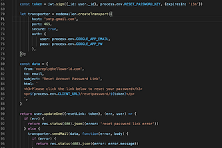 How to implement forgot password functionality with JWT authentication