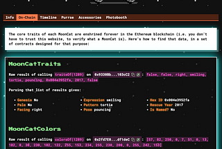 MoonCats On-Chain Guide
