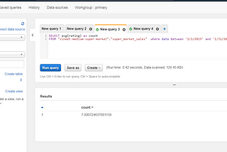 AWS Athena triggers alert using SES via a lambda.