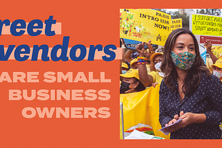 Street vendors are small business owners.