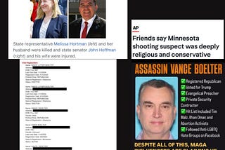 The killing and wounding of Democratic lawmakers is terrorism born out of the hatred preached by…
