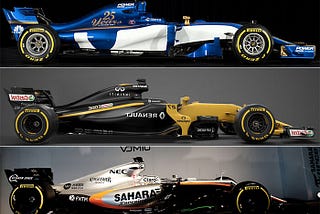 Машины Формулы 1 2017 года без «плавников»