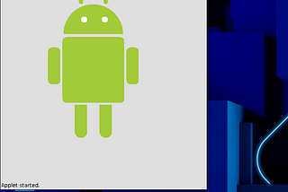 Android logo with Java Applet