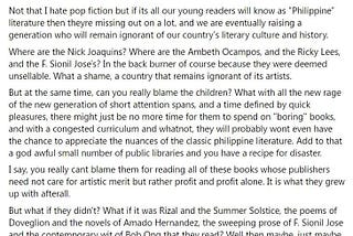 Let’s talk about Literary Snobbism and Elitism in Philippine Literature