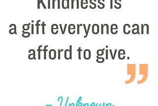 Five random Act of Kindness