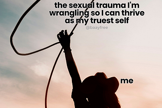 How to tell your intimacy partner about your sexual trauma: yeehaw version🤠