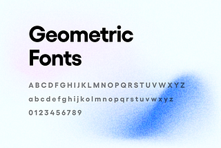 6 Best geometric font for your next clean interface design.