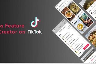 Cooking Class Feature for Content Creator on TikTok