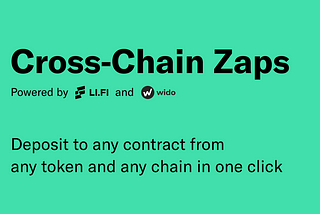 LI.FI and Wido Partner To Bring Cross-Chain Zaps To Every dApp