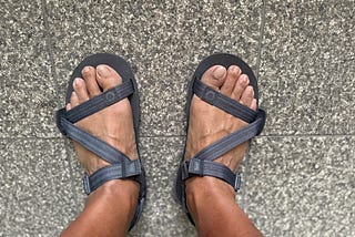 I bought a pair of “barefoot” sandals